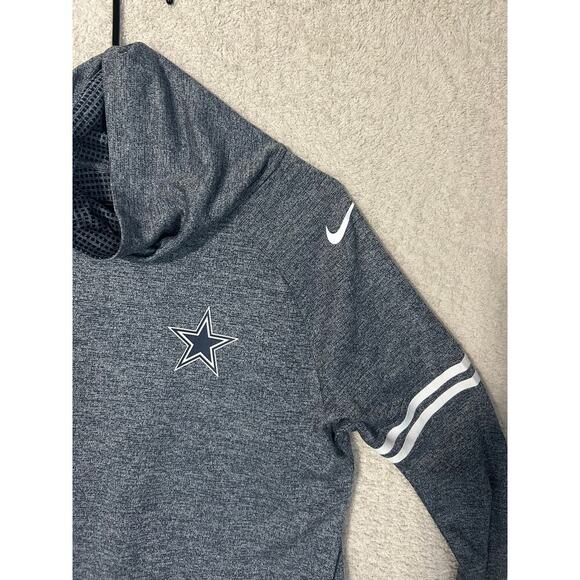 Nike Women's large Dallas Cowboys Football Funnel Neck Sweatshirt Hoodie Top - Picture 4 of 10